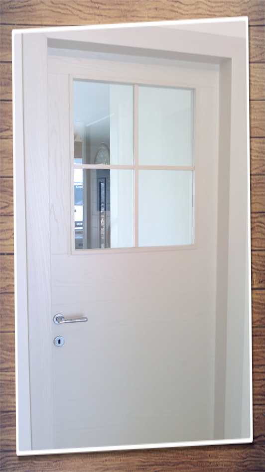 Porta interna bianca con vetro